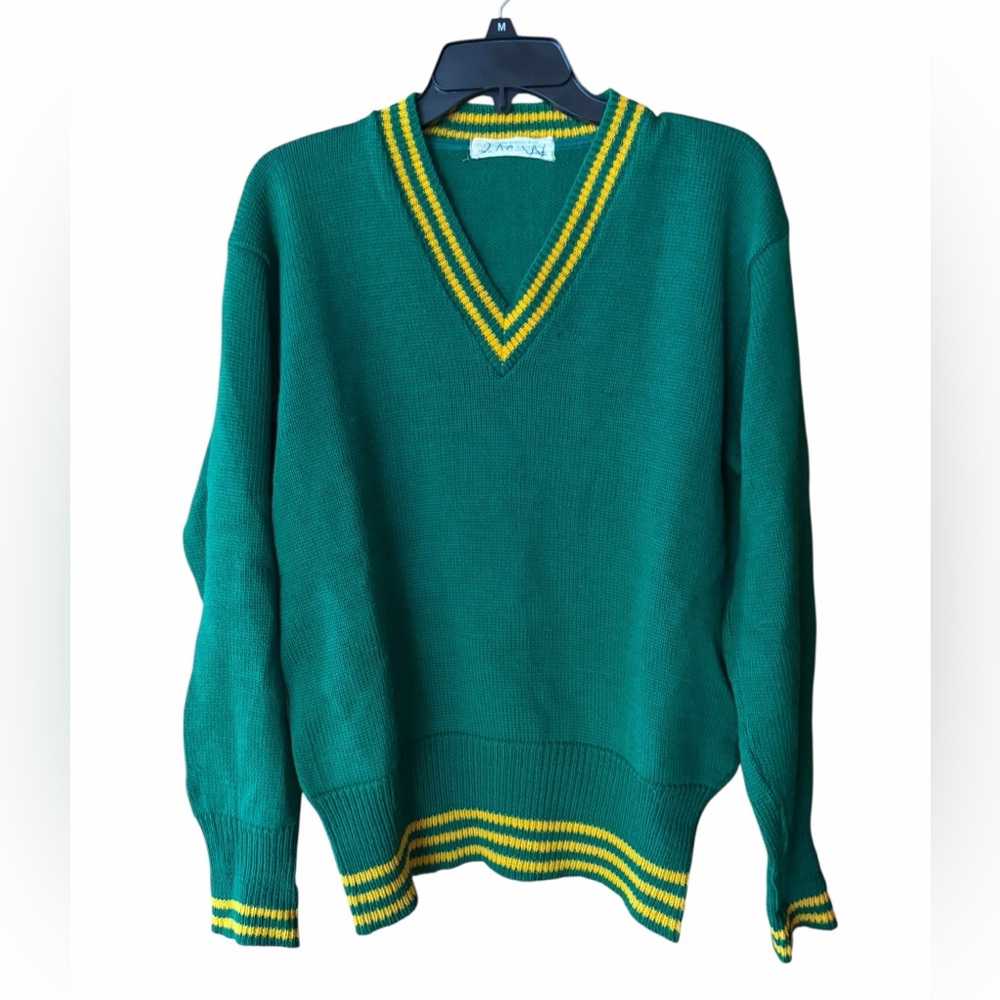 1970s The Borough Company 100% Worsted Wool‎ Classic Collegiate “Cricket” Design